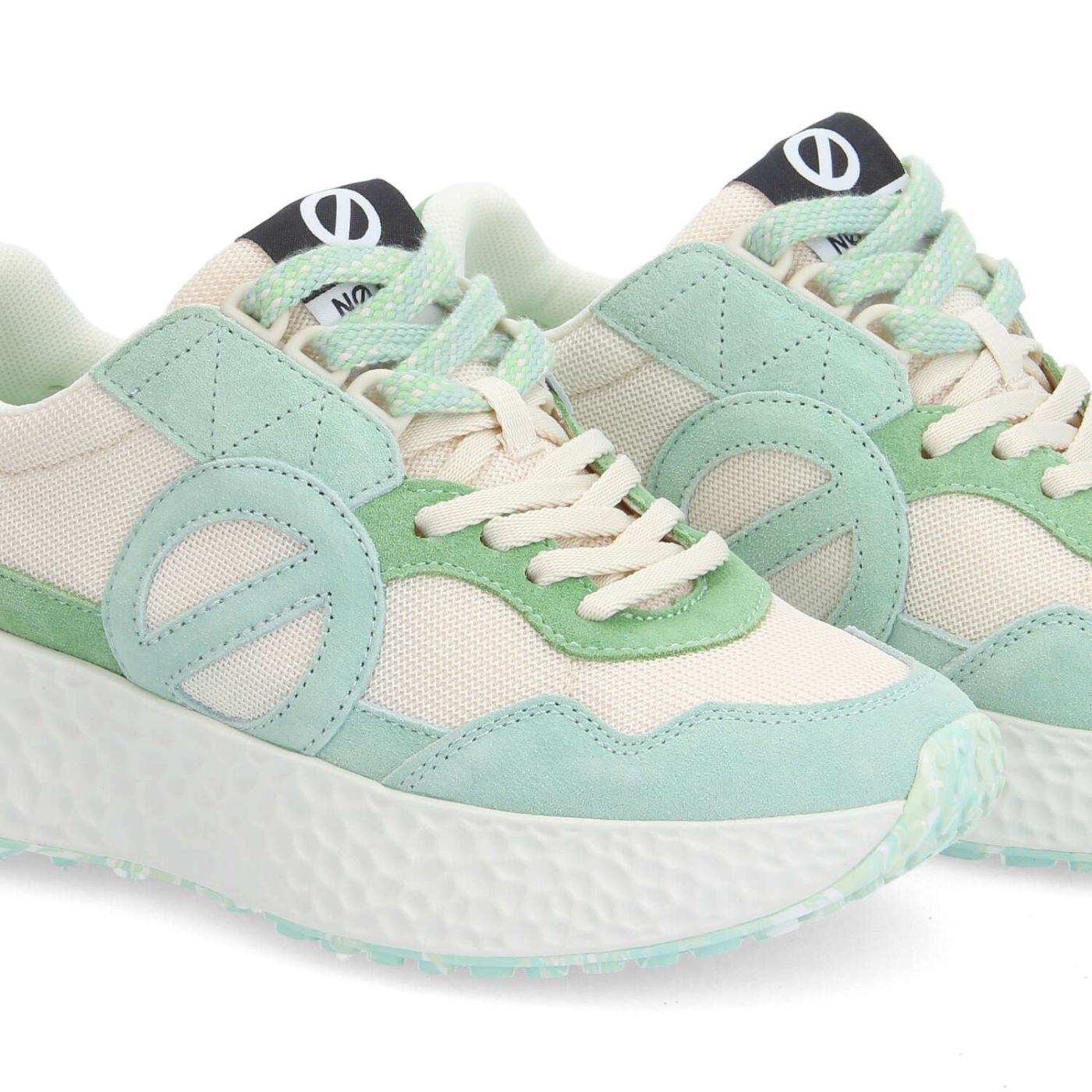 CARTER ICE CREAM - SUEDE/KNIT/SUED - TURQUOISE/VERT/SENTEUR POMME